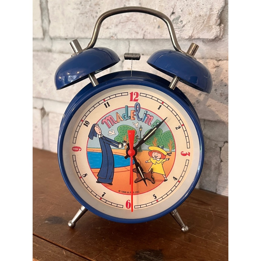 Vintage 1998 Schylling Madeline mechanical alarm clock‎